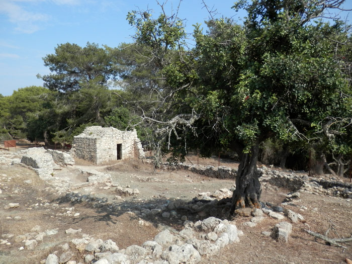 Les ruines d'un monastère, sur les hauteurs d'Akamas.